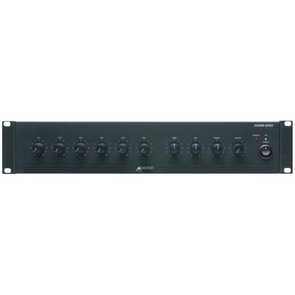 100v 250w Mixer/Amp Rack w/evac panel & 5pin xlr