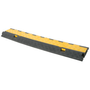 Cable Tray, Drive Over Cover, 1000mm Long with 2 x 33mm x 25mm Channels and Folding Lid