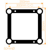 CLS /Global A34, 300mm Box Truss 1m Length