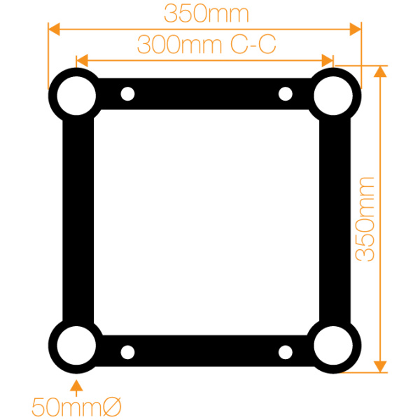 CLS /Global A34, 300mm Box Truss 1m Length