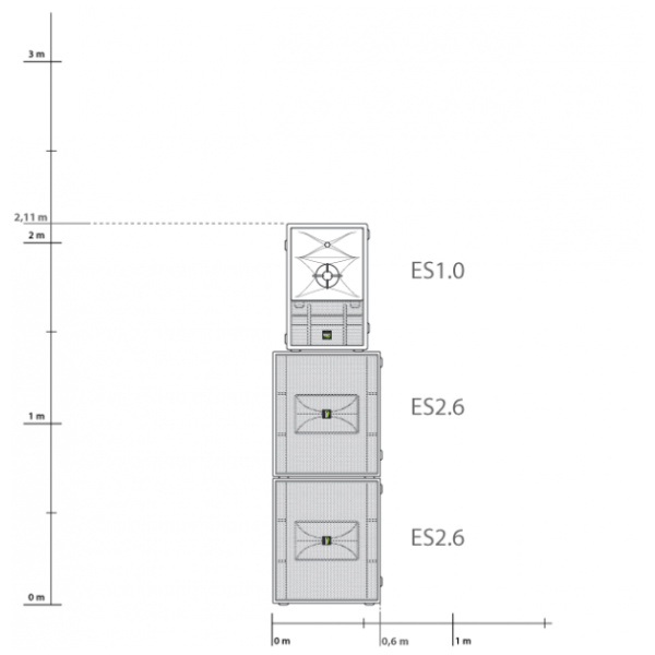 Kv2, ES Single D Configuration PA system package