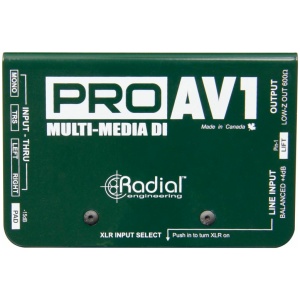 Radial, ProAV1, Passive DI Box