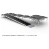 Wheelchair Ramp to suit 900mm High Stage. 8780mm long x 2400mm wide with 14:1 Gradient