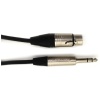 6.5mm TRS > 3pin Female XLR Cable, Balanced 1mtr