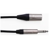 6.5mm TRS > 3pin Male XLR Cable, Balanced 1mtr