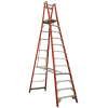 Indalex, Fibreglass Platform Ladder, 3000mm (10ft) platform height with wheels