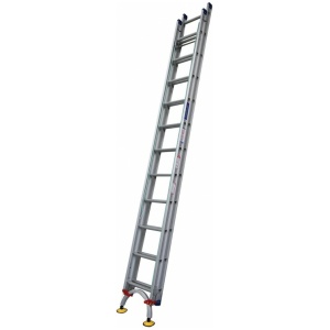 Indalex Pro Series Aluminium Extension Ladder 33 Ft 5.6 M-9.9 M with Arc Leveler