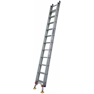 Indalex Pro Series Aluminium Extension Ladder 33 Ft 5.6 M-9.9 M with Arc Leveler