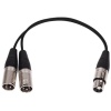 XLR Y Split (XLRF> Dual XLRM 3pin)