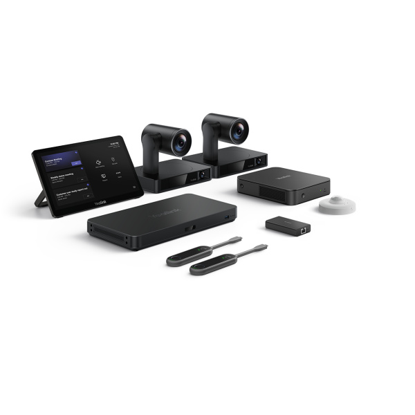 Yealink, Microsoft Teams Room VC system - includes 2 x UVC86 cameras, MtouchPlus Console, Mcore, 2 x WPP30 and AVhub